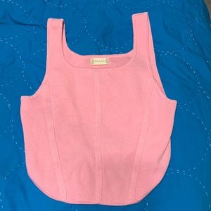 Altar’d State Pink Soft Corset Top